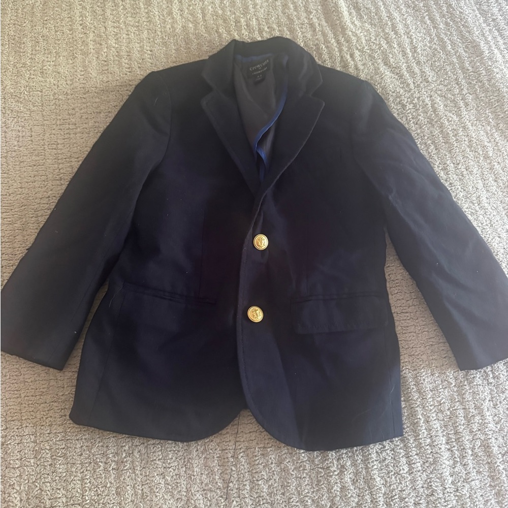 Crewcuts Dark Blue Blazer with Subtle Accents